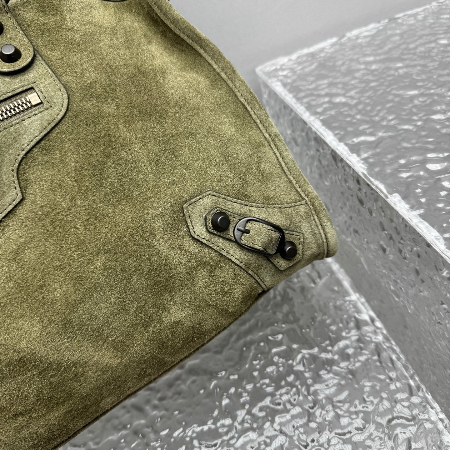 Balenciaga Le City Motorcycle Bag Medium Suede