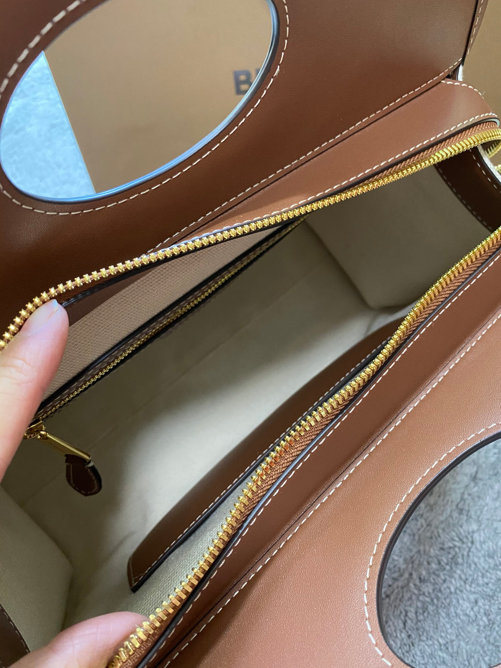 Burberry Zip Tote Bag