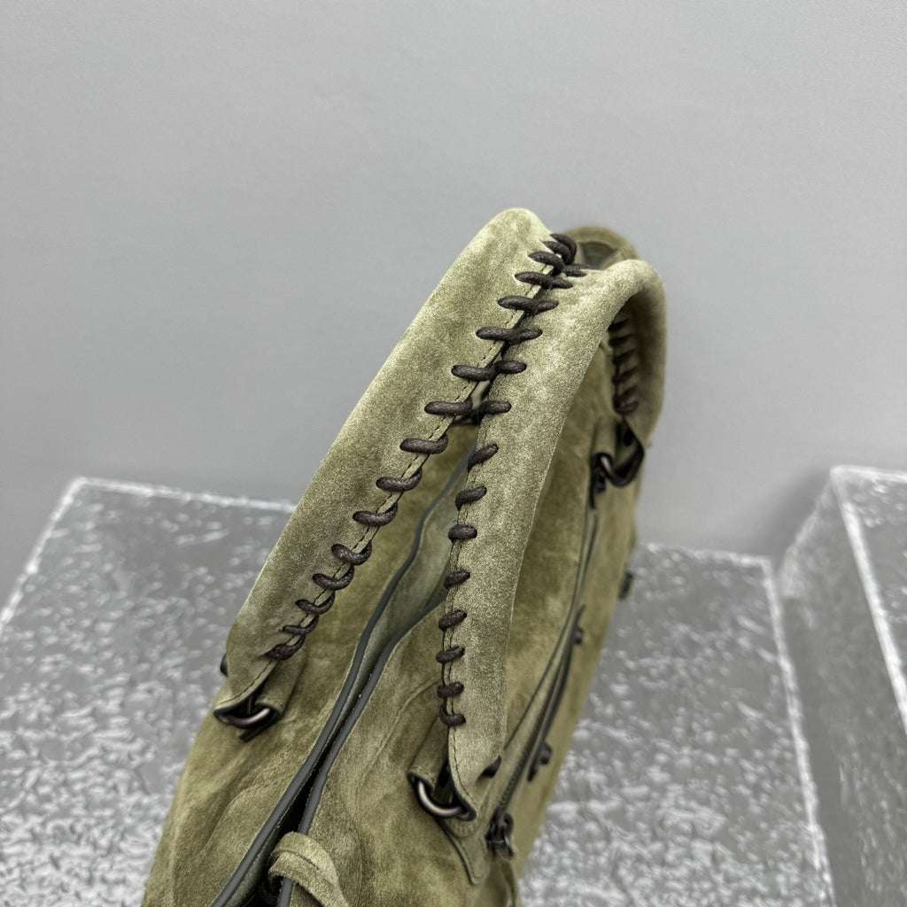 Balenciaga Le City Motorcycle Bag Medium Suede