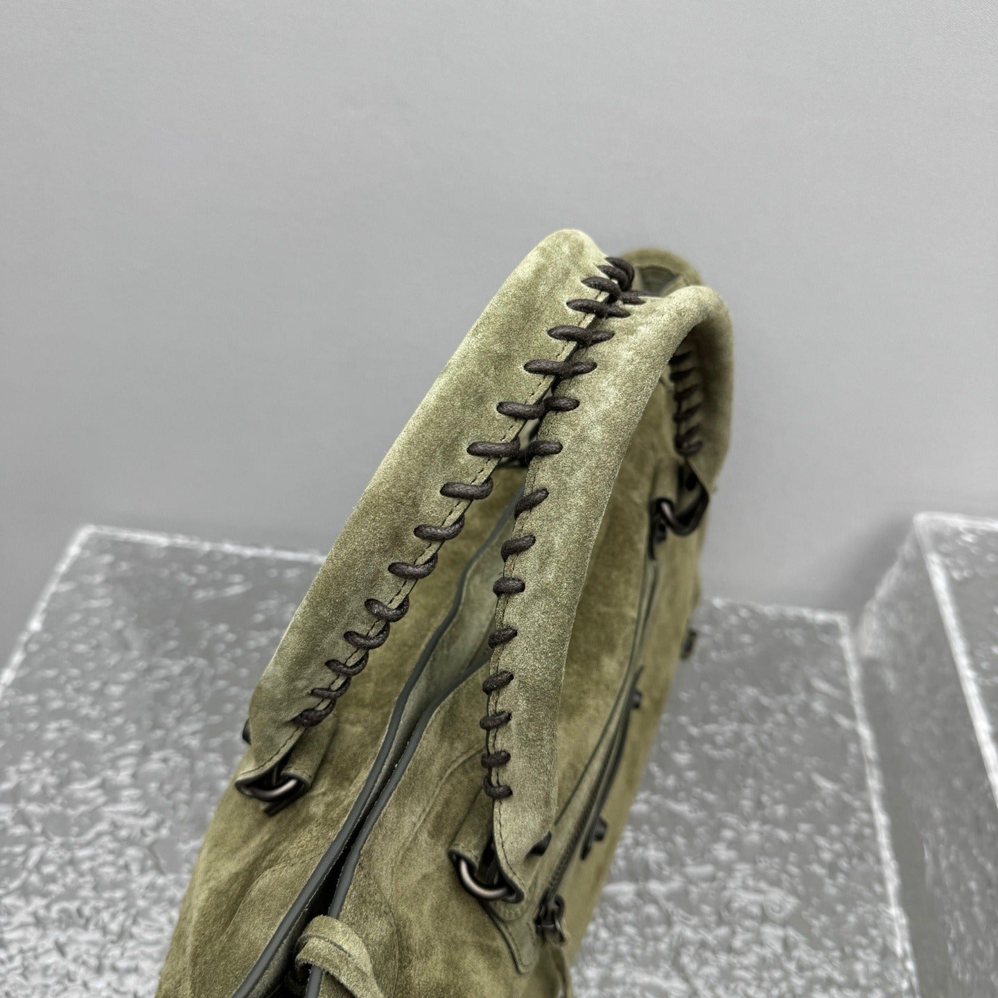 Balenciaga Le City Motorcycle Bag Medium Suede