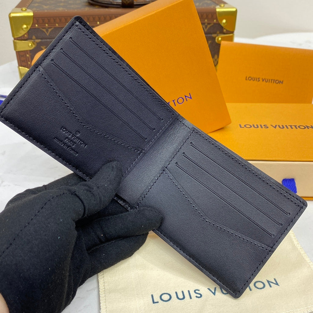 Louis Vuitton Wallet & Pouch Set Black Damier