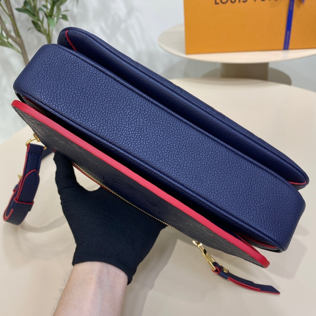 Louis Vuitton Full-Leather Messenger Bag