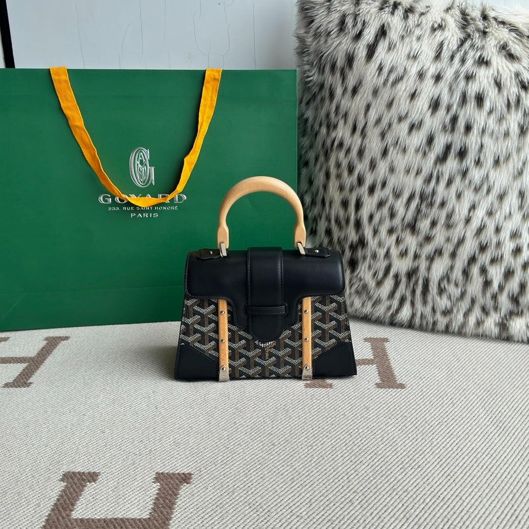 Goyard Saigon Mini Hard Top-Handle Bag