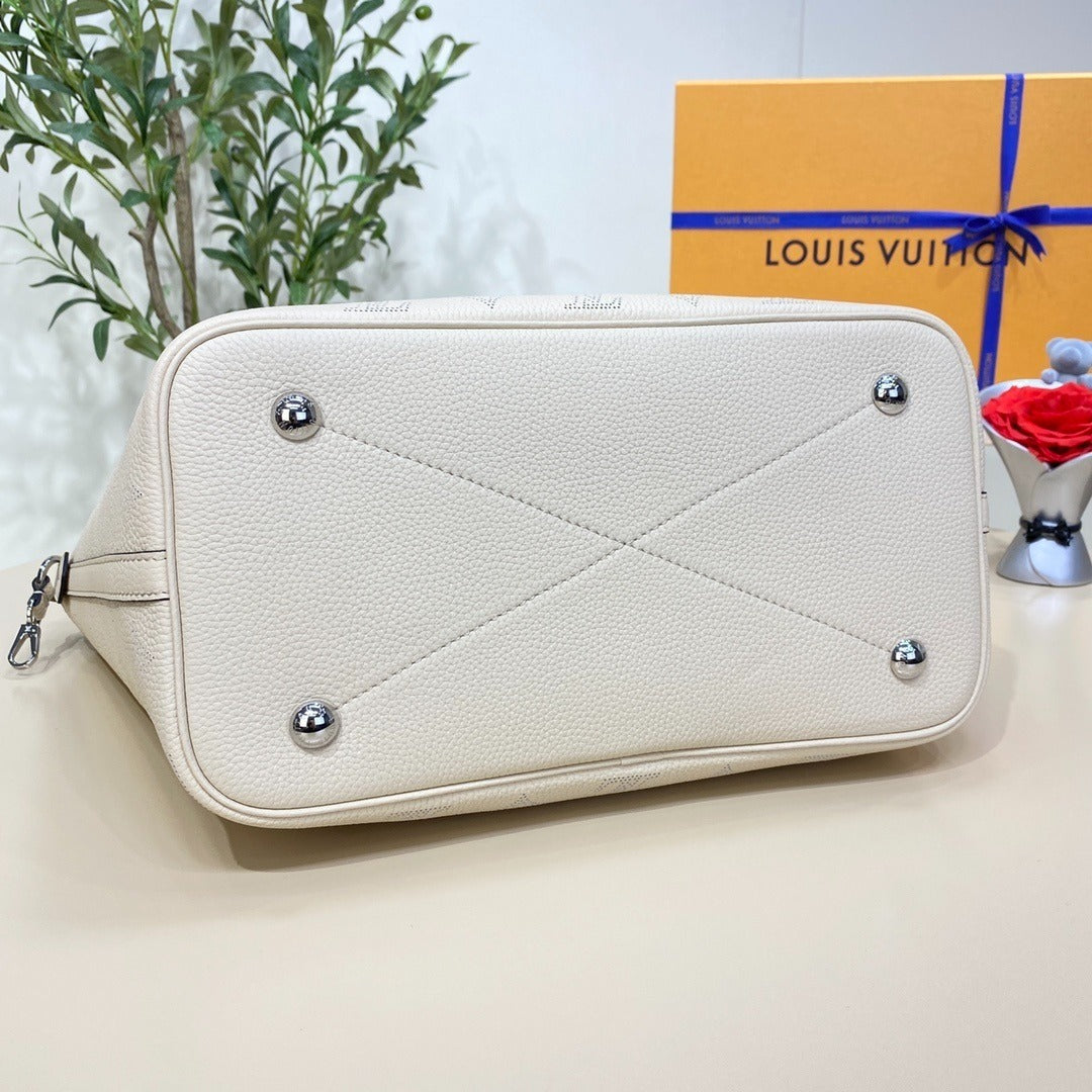 Louis Vuitton Mahina Perforated Flower Handbag PM