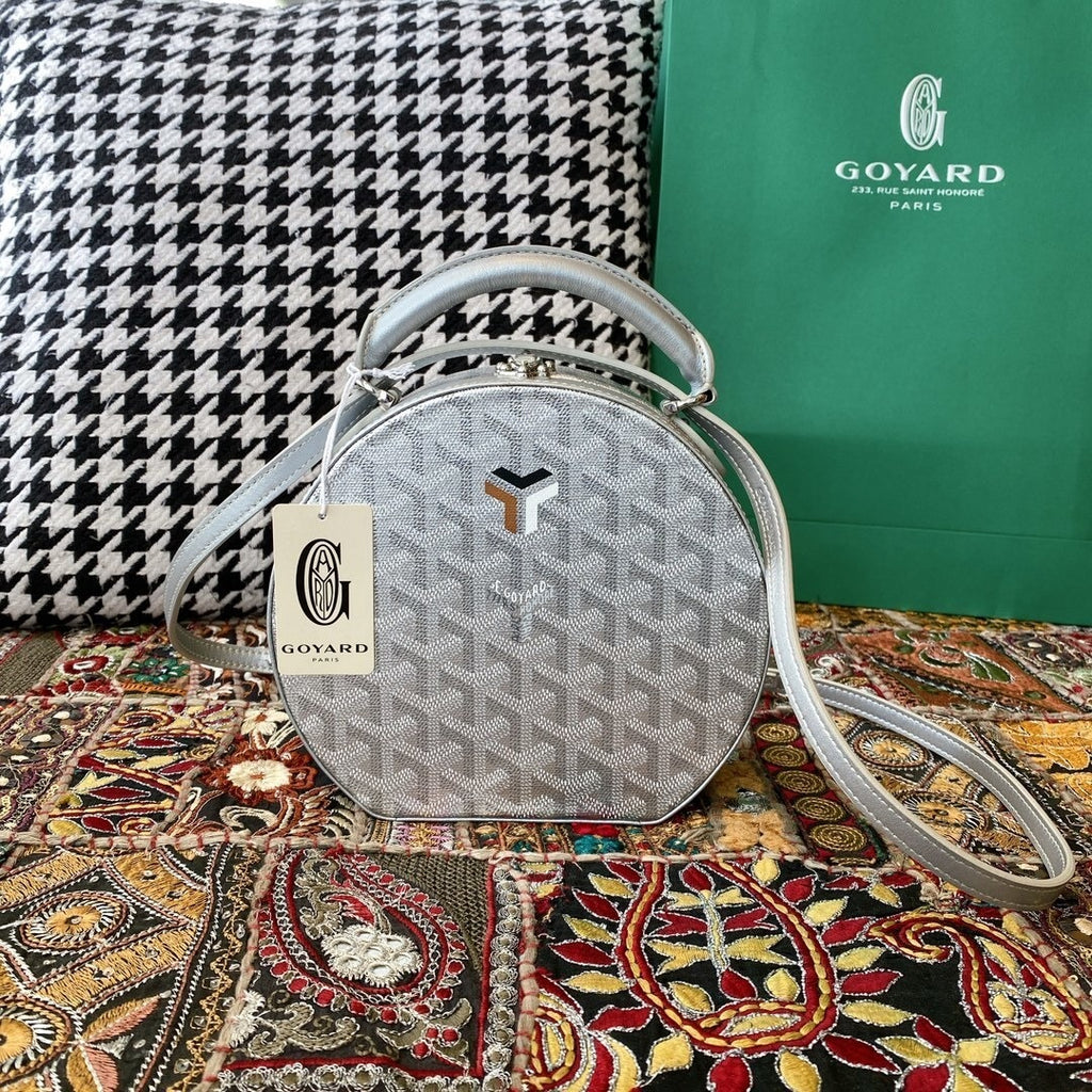 Goyard Alto Hatbox Round Bag