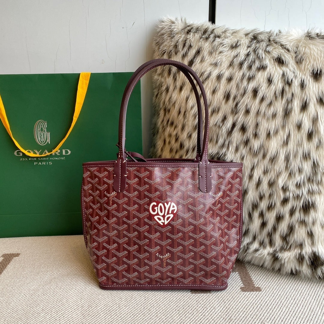 Goyard Heart Mini Reversible Shopping Tote (Mother & Child Set)