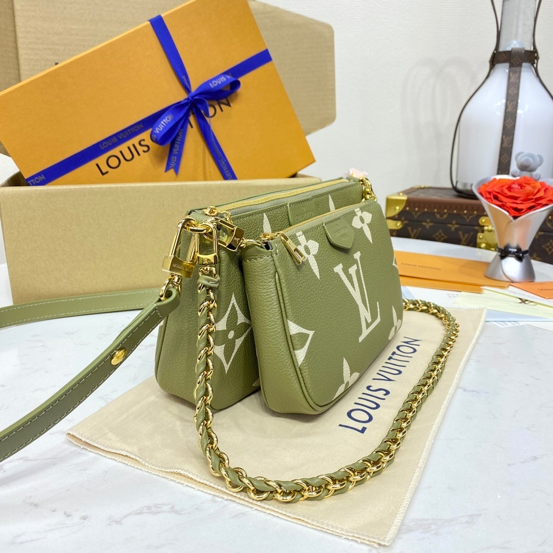 Louis Vuitton Multi Pochette Accessoires Monogram Empreinte