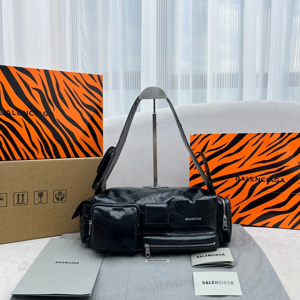 Balenciaga Superbusy Multi Pocket Shoulder Bag Small