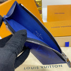 Louis Vuitton Wallet Set Blue Monogram