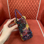 Christian Dior Lady Dior Three-Compartment Embroidered Art Beaded Bag