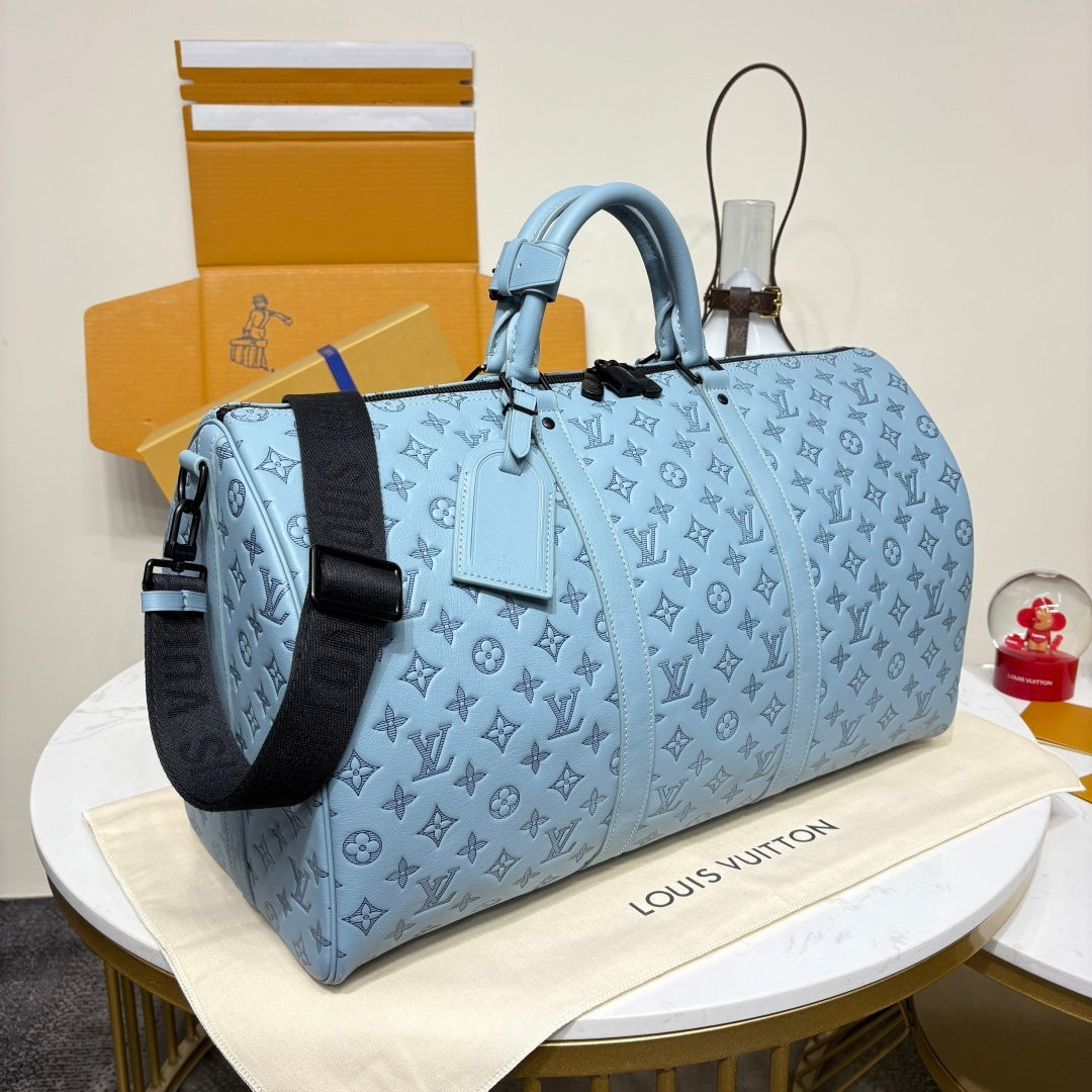 Louis Vuitton Keepall Bandoulière 50 Shadow Leather