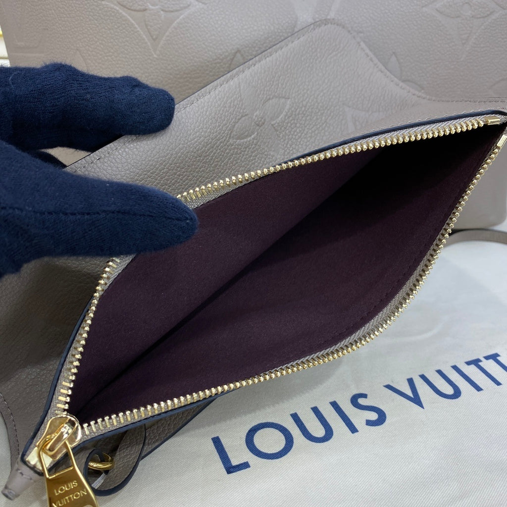 Louis Vuitton Neverfull All-Leather Embossed Tote