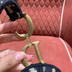 Christian Dior Saddle Embroidered Handbag