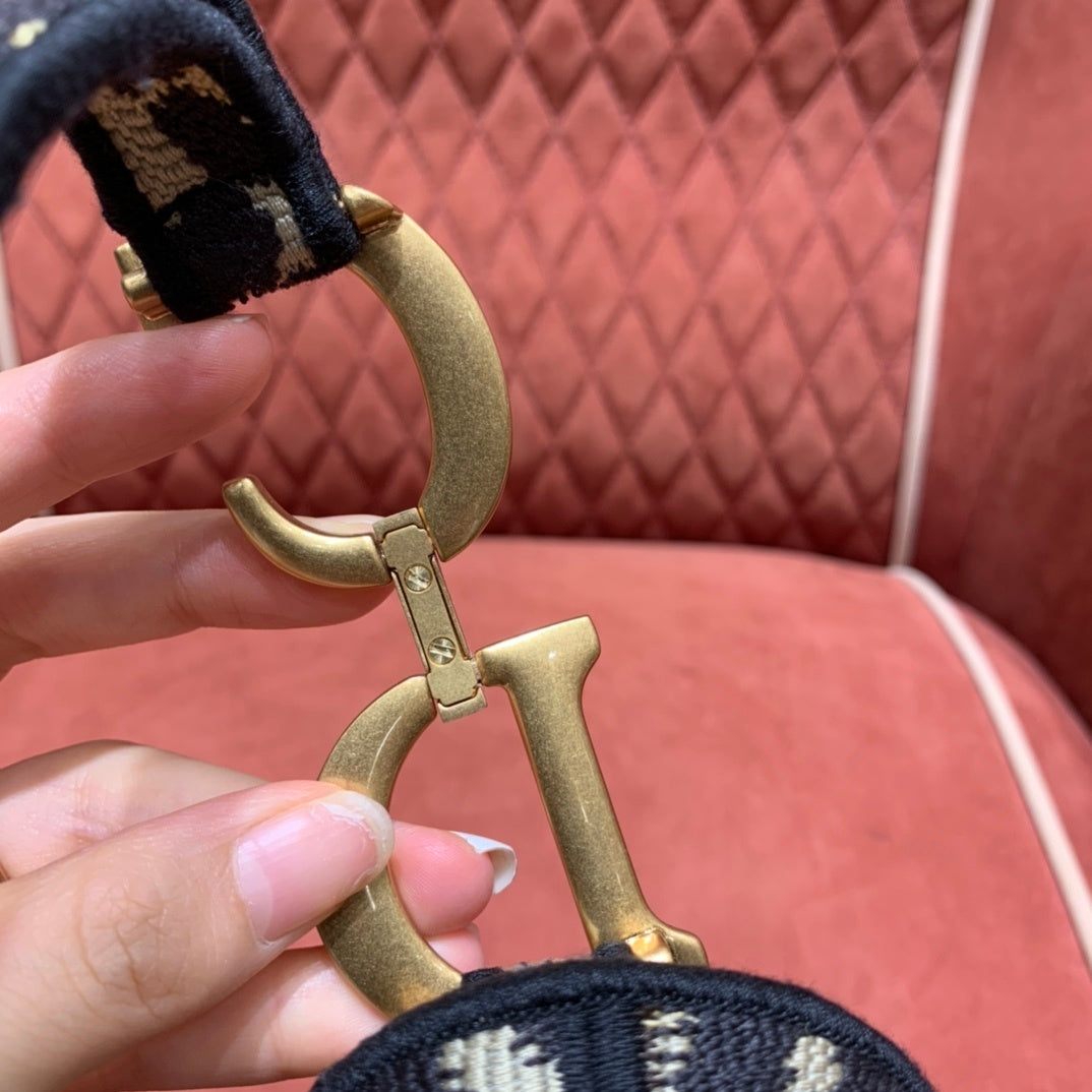 Christian Dior Saddle Embroidered Handbag