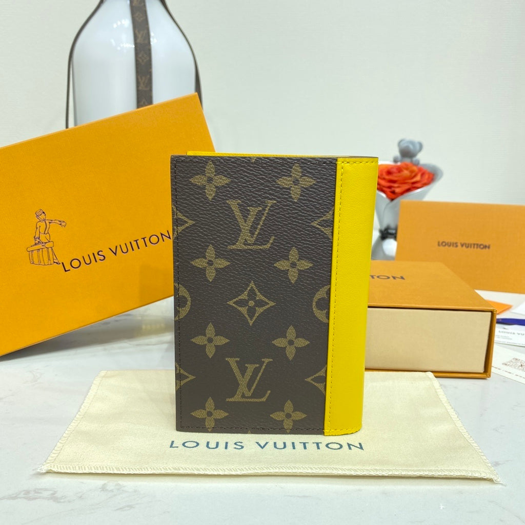 Louis Vuitton Passport Holder Macassar