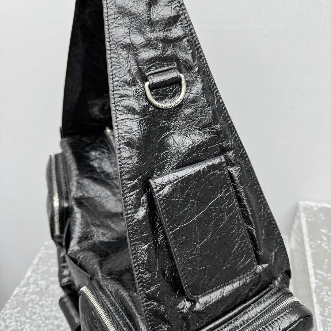Balenciaga Superbusy Multi Pocket Shoulder Bag Large