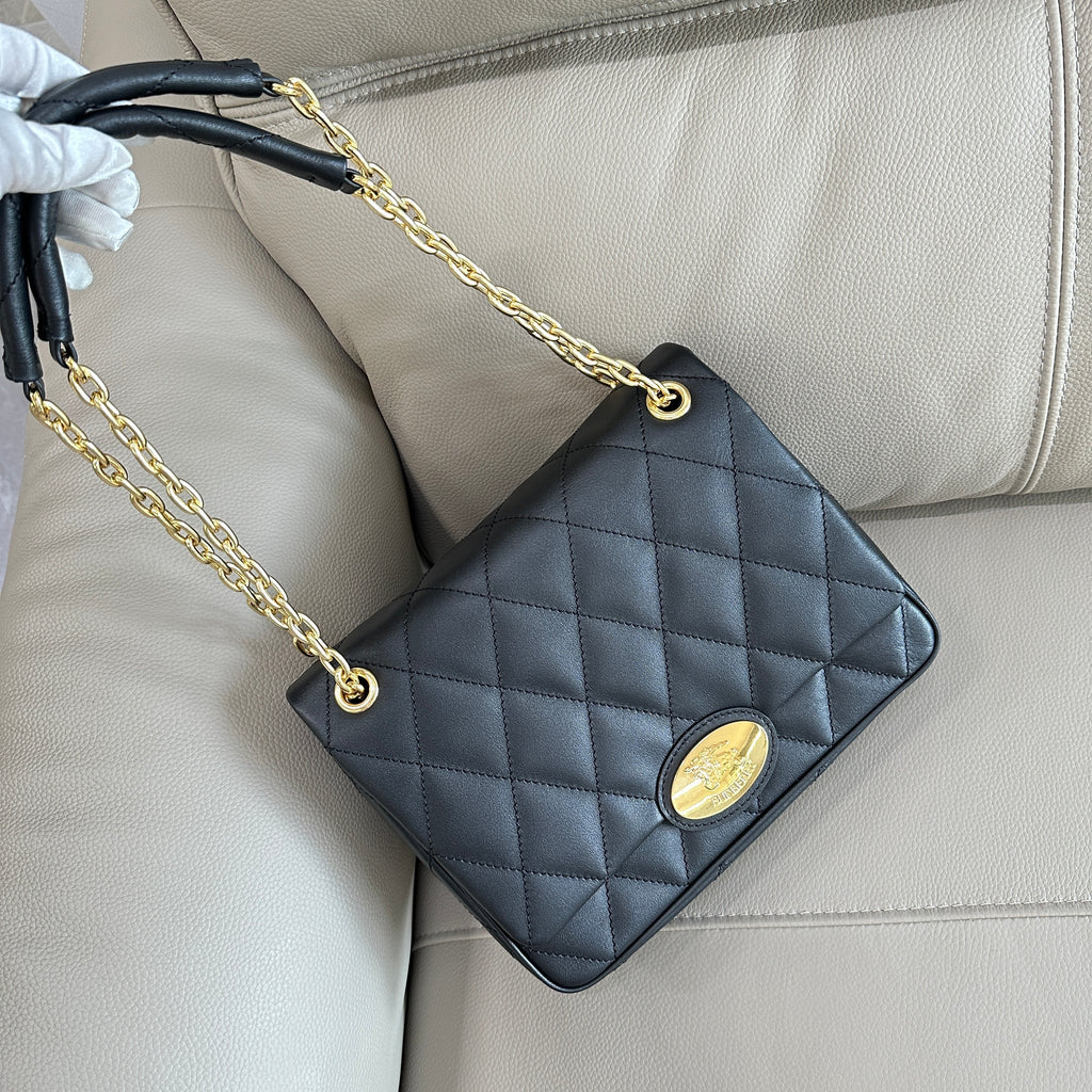 Burberry Quilted Calfskin Shoulder Bag