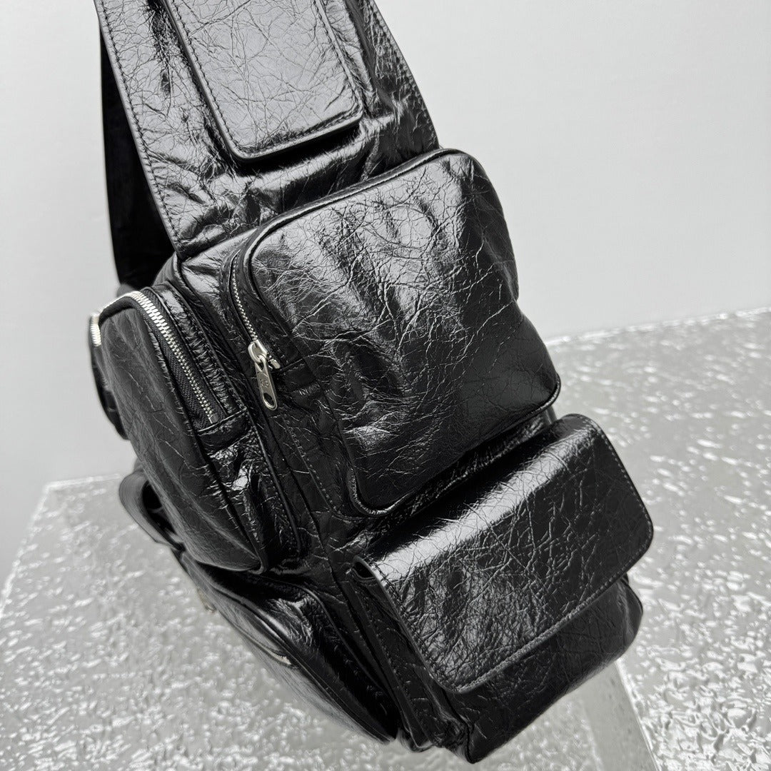 Balenciaga Superbusy Multi Pocket Shoulder Bag Large