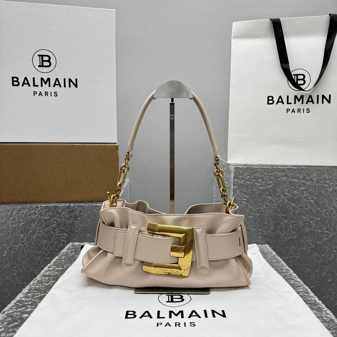 Balmain Anthem Shoulder Clutch Bag Small