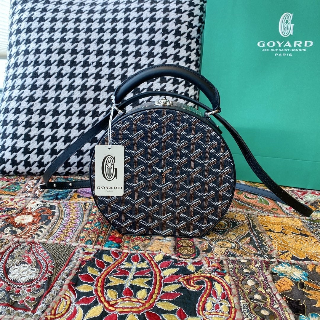 Goyard Alto Hatbox Round Bag