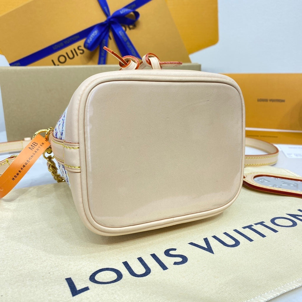 Louis Vuitton Nano Noé Denim Jacquard