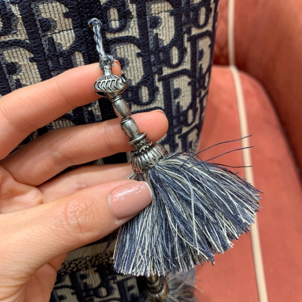Christian Dior D-Bubble Embroidered Bucket Bag