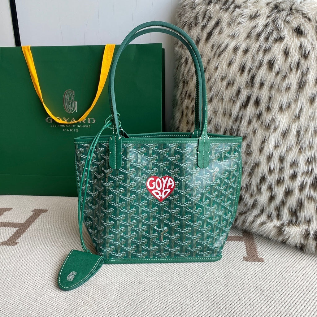 Goyard Heart Mini Reversible Shopping Tote (Mother & Child Set)