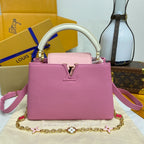 Louis Vuitton Capucines BB Metal Flower Strap Handbag Large
