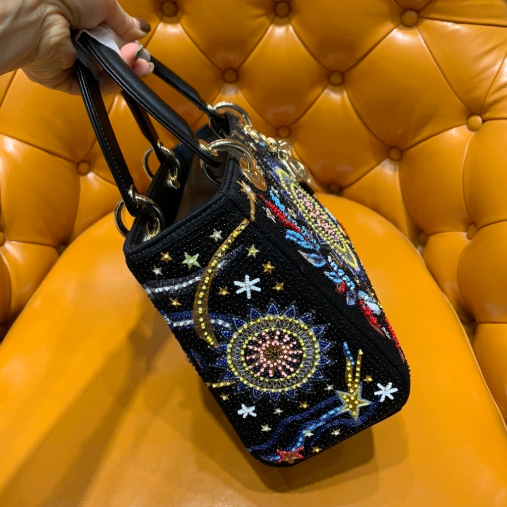 Christian Dior Lady Dior Sun Beaded Bag