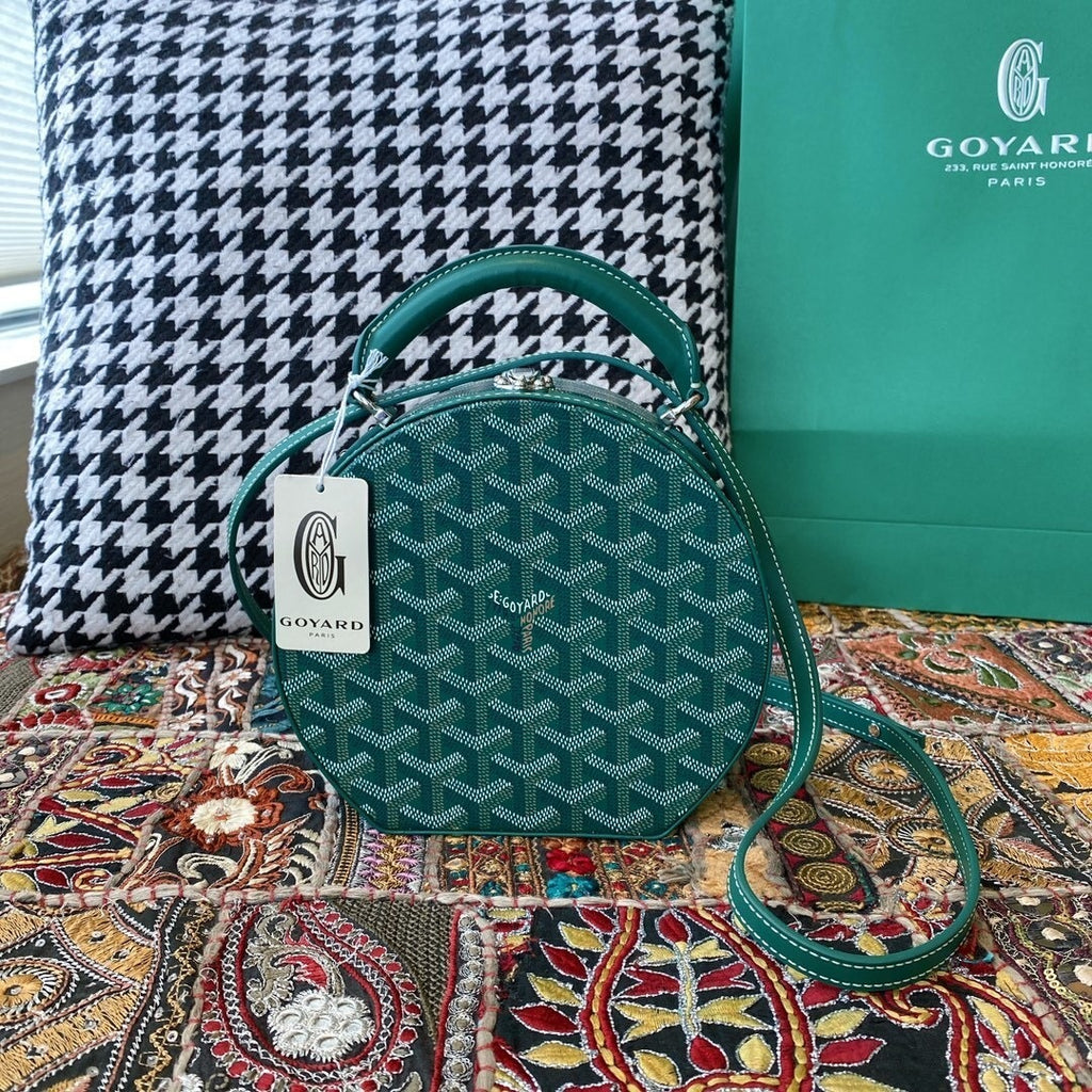 Goyard Alto Hatbox Round Bag