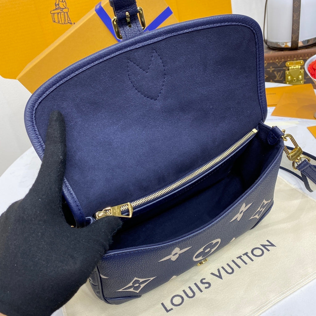 Louis Vuitton Diane Baguette Handbag Monogram Empreinte