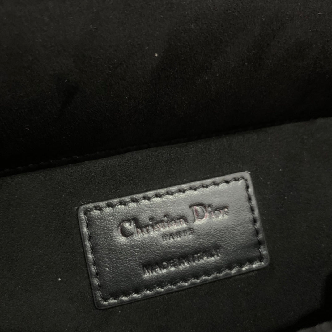 Christian Dior Lady Dior Diamond-Cut Cannage Leather Bag