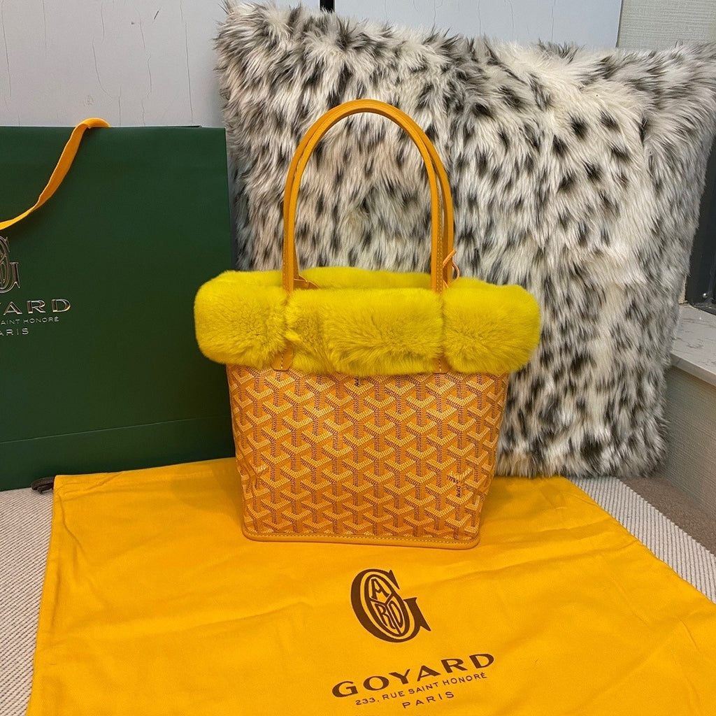 Goyard Rabbit Fur Mini Reversible Tote