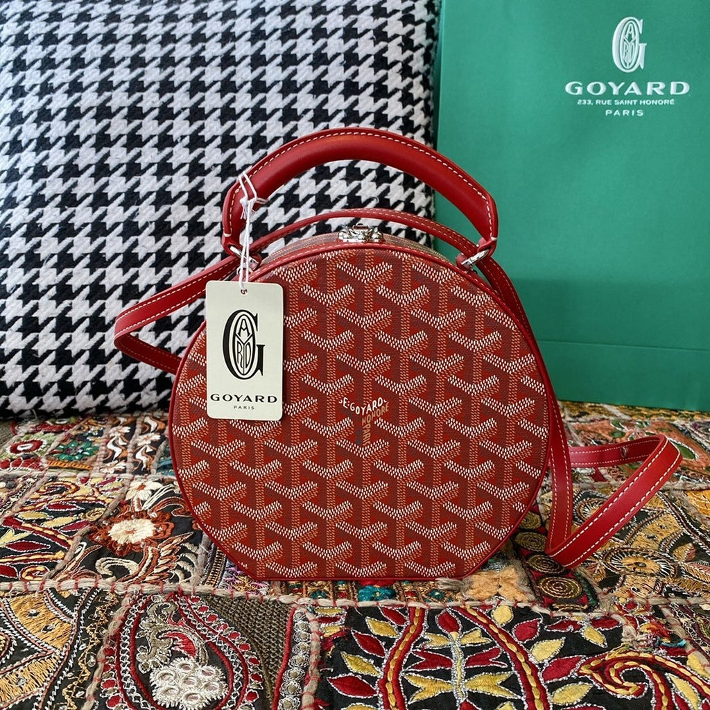 Goyard Alto Hatbox Round Bag