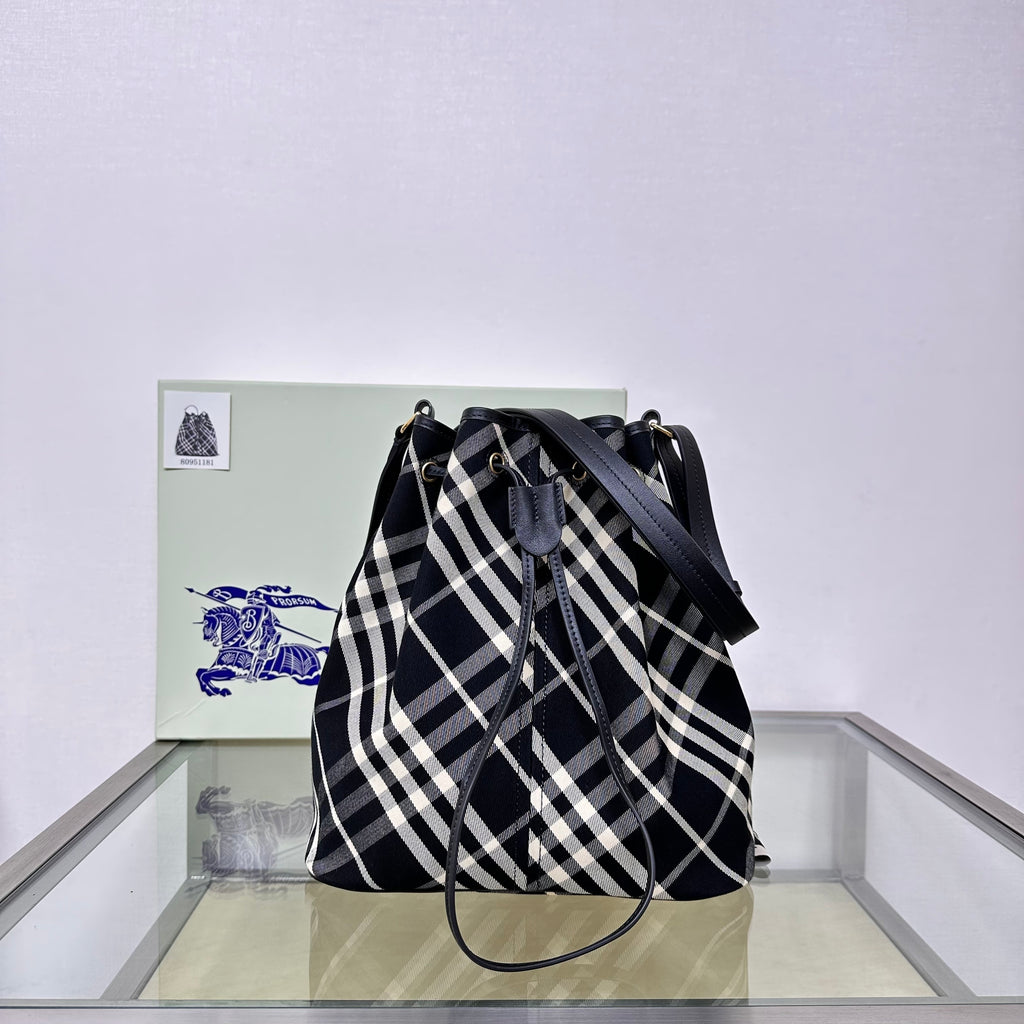 Burberry Drawstring Bucket Bag