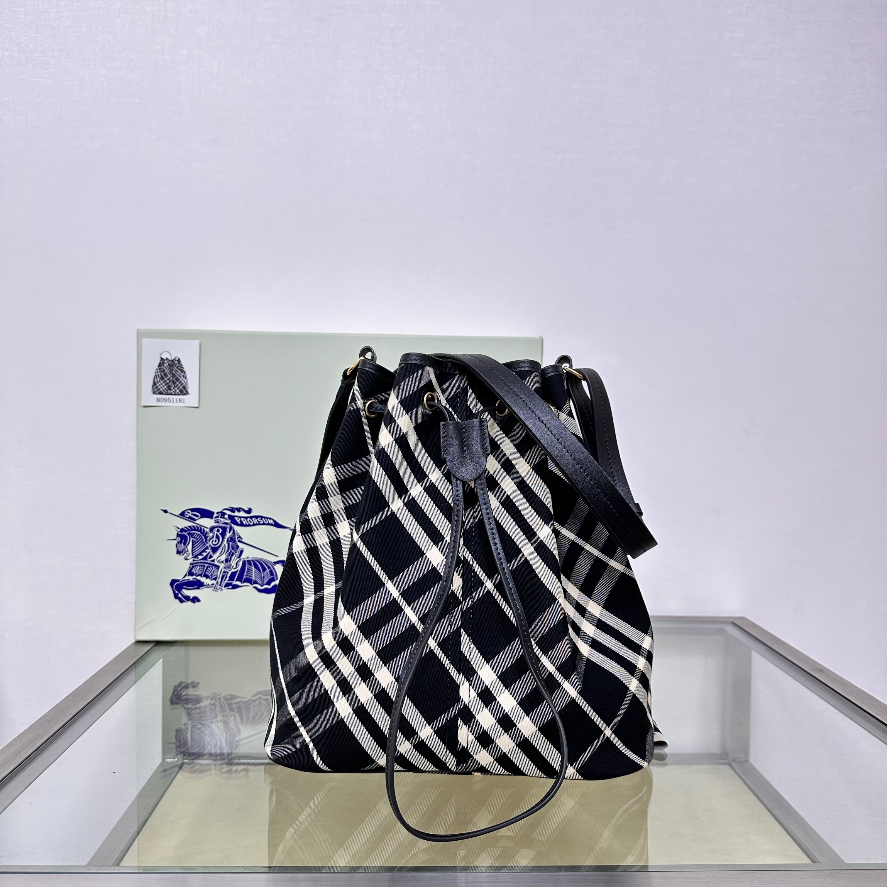 Burberry Drawstring Bucket Bag