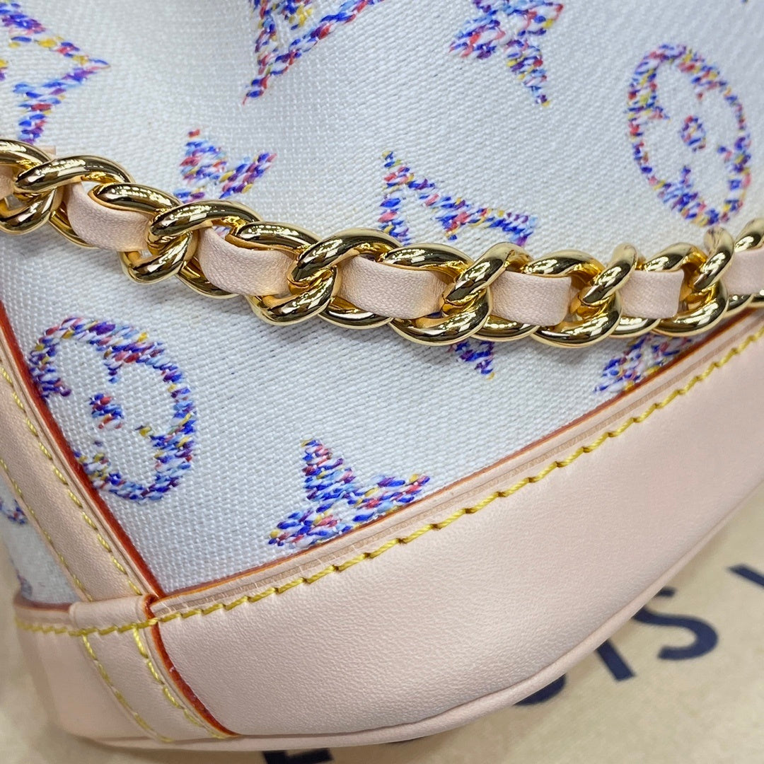Louis Vuitton Nano Noé Denim Jacquard