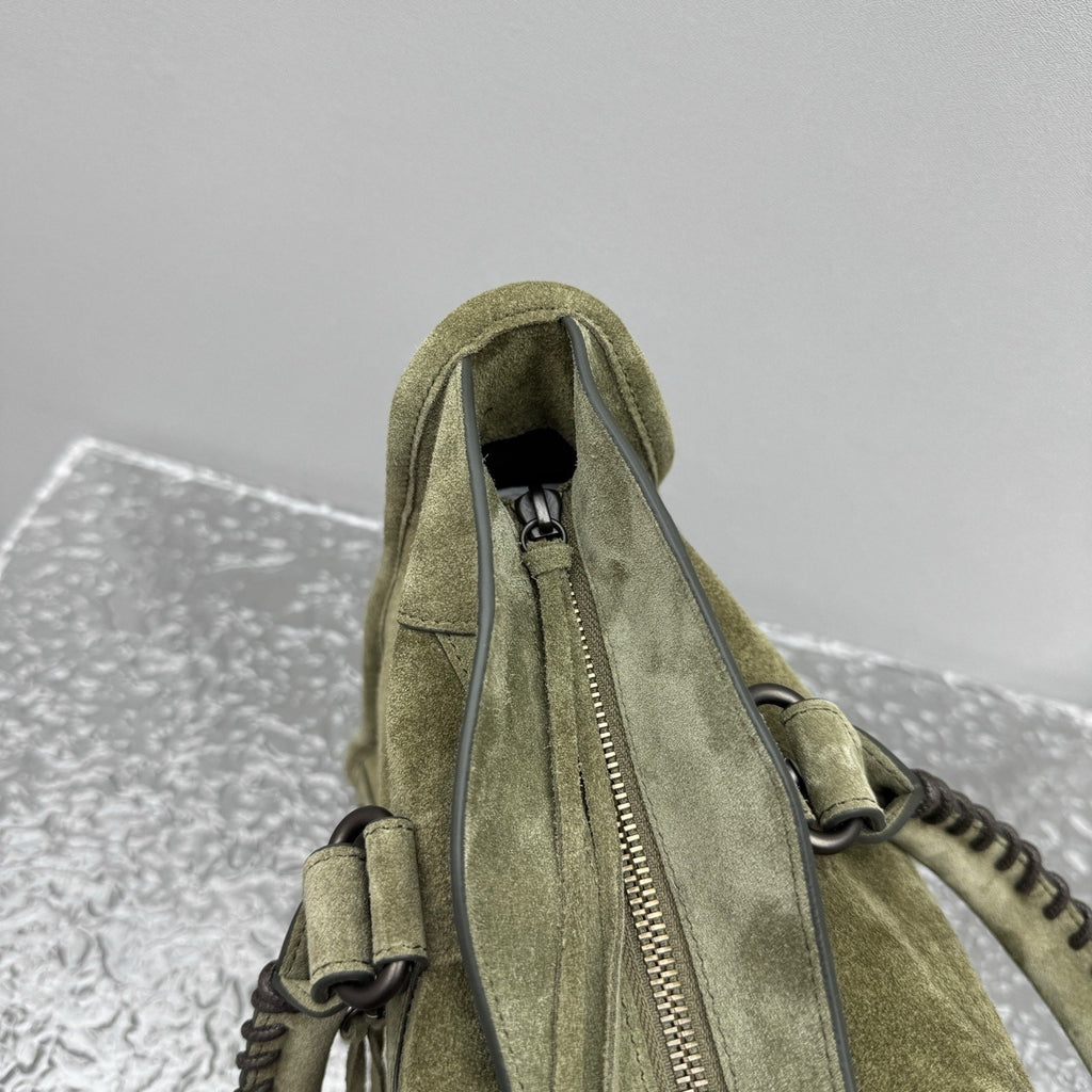Balenciaga Le City Motorcycle Bag Medium Suede