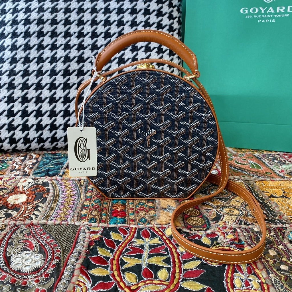 Goyard Alto Hatbox Round Bag