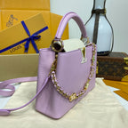 Louis Vuitton Capucines BB Metal Flower Strap Handbag Large