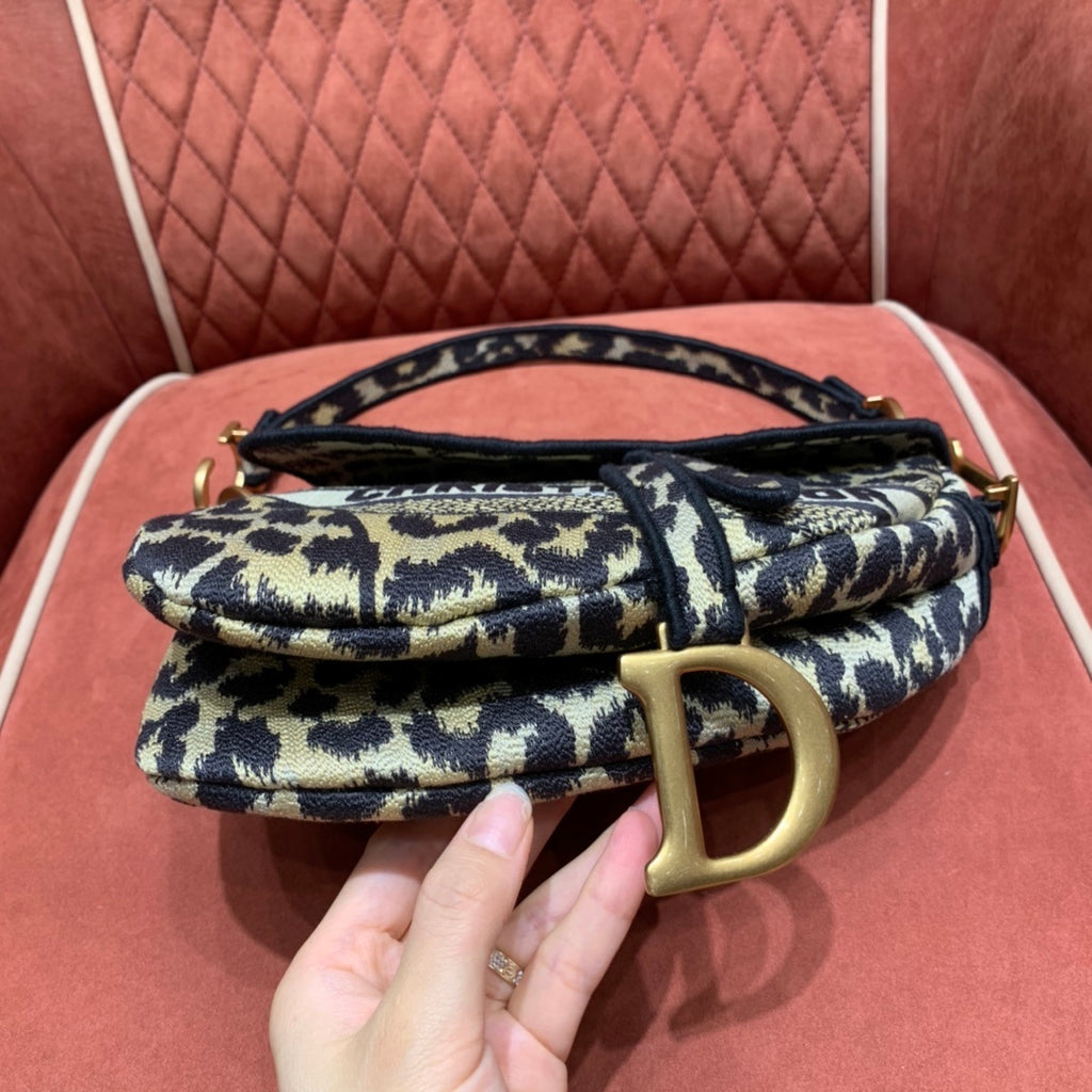 Christian Dior Saddle Embroidered Handbag