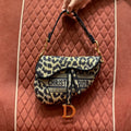 Christian Dior Saddle Embroidered Handbag