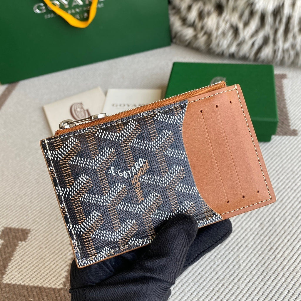 Goyard Bourbon Zip Card Holder / Wallet