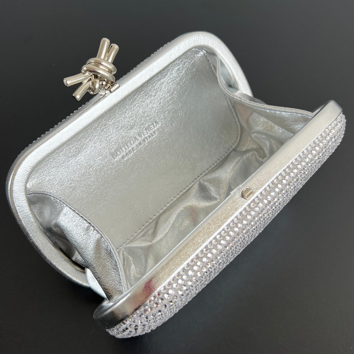 Bottega Veneta Kont Crystal Clutch