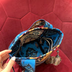 Christian Dior D-Bubble Embroidered Bucket Bag