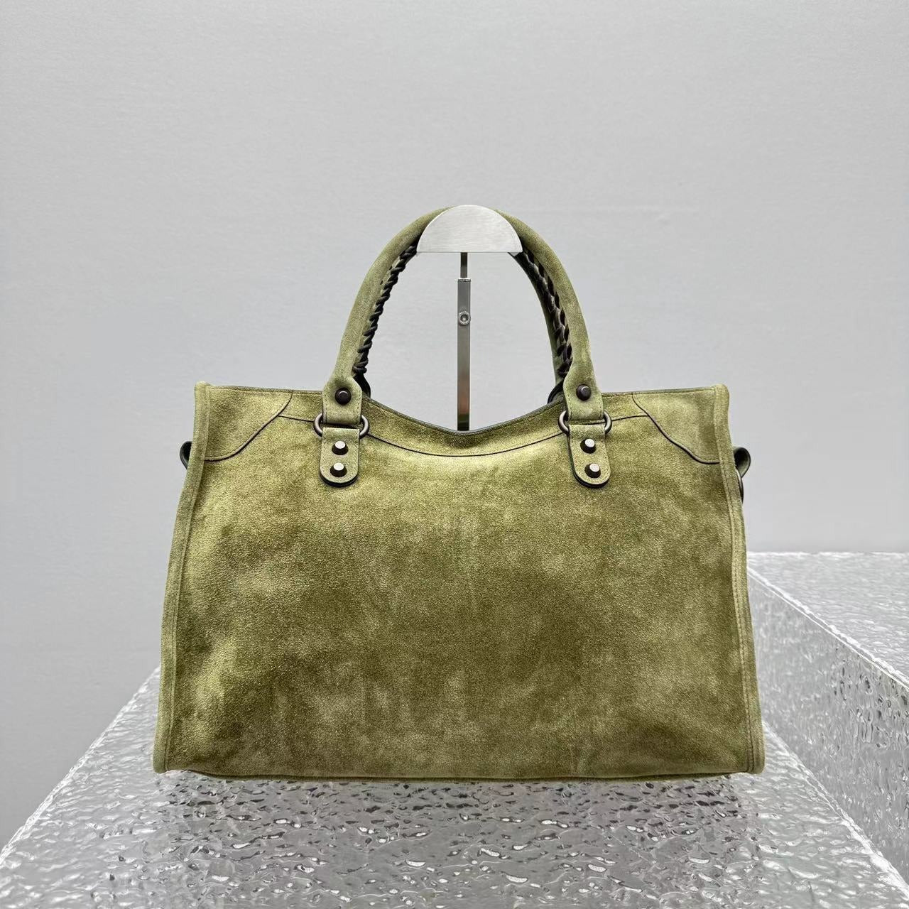 Balenciaga Le City Motorcycle Bag Medium Suede