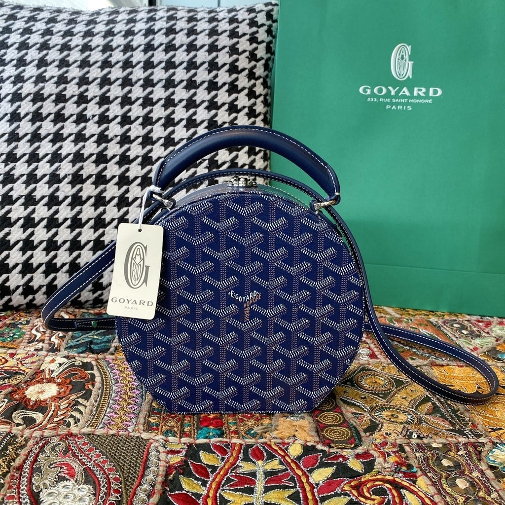 Goyard Alto Hatbox Round Bag