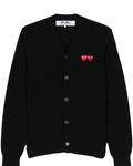CDG Double Heart Cardigan