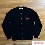 CDG Double Heart Cardigan