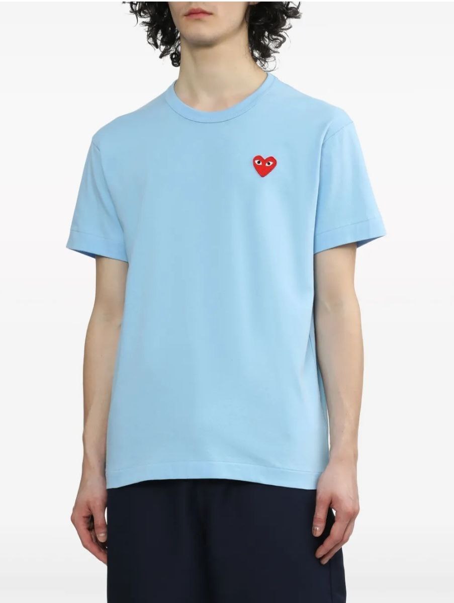 CDG Heart T-Shirt Blue